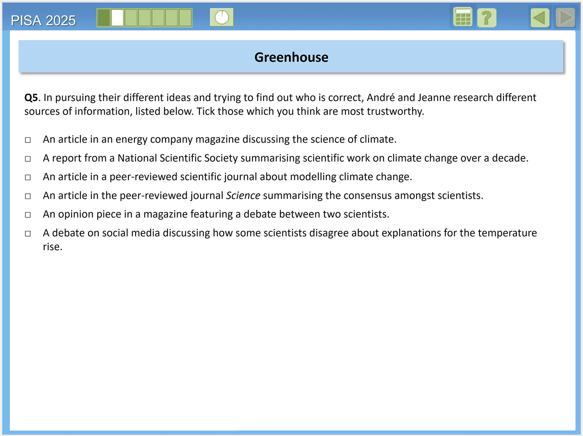 PISA 2025 Science Framework